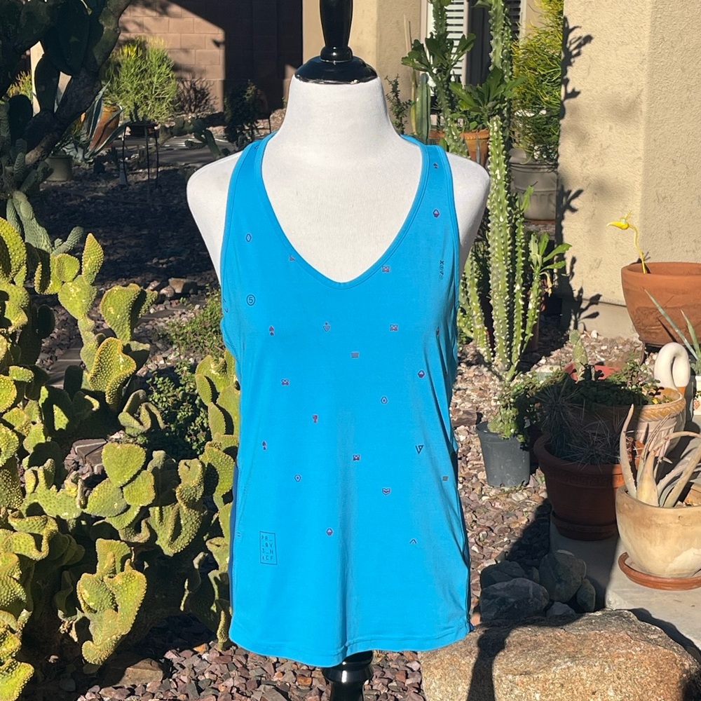 REEBOK CROSS FIT - Two-Tone Blue Racerback Tank Top